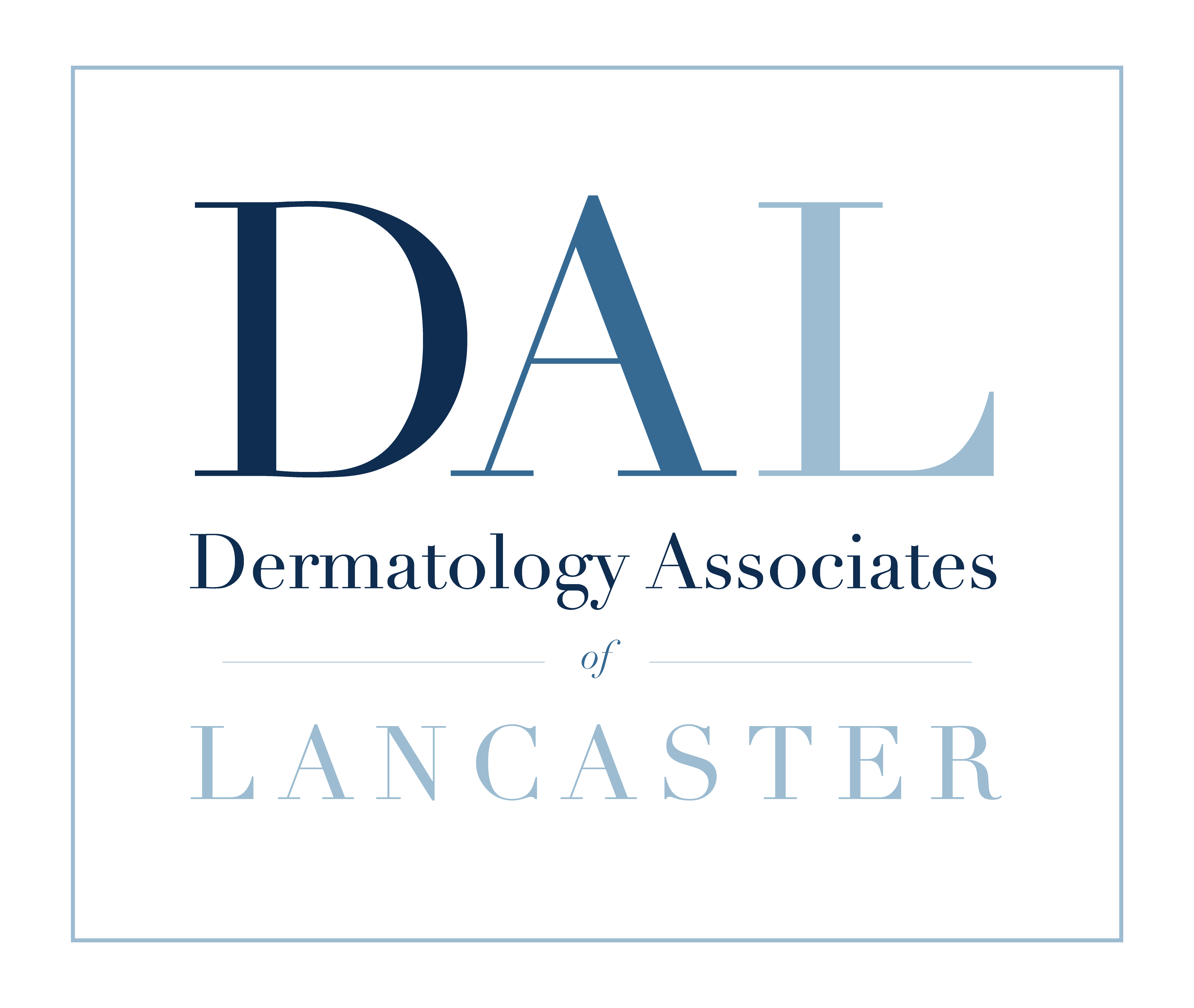 DAL-Logo-2022 Dermatology Associates of Lancaster Logo Redesigned by Lancaster, PA Graphic Designer & Web Designer Rachel Lynn Heisey