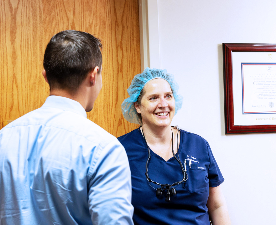 Mohs Micrographic Surgery At Dermatology Associates of Lancaster, Dr. Jeanette L. Hebel has earned the highest degree of Mohs surgery qualification by completing an American College of Mohs Surgery approved fellowship. 